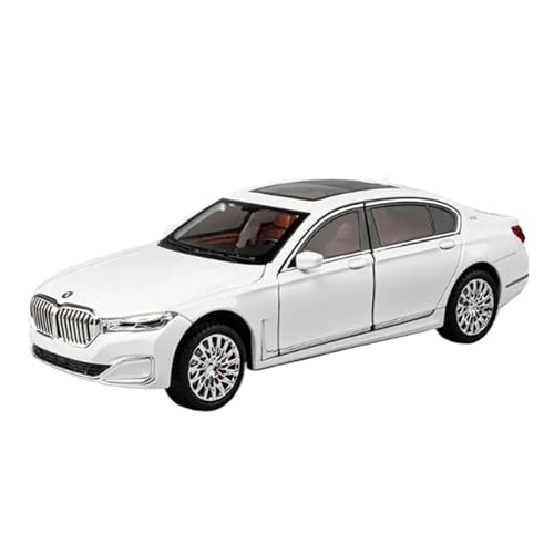 SYYANFEI Auto Modell 1/24 Für Serie 760 LI Legierung Auto Modell Sound Und Licht Sammlung Automotive Enthusiasten Memorial Boys Jungen Mädchen Geschen(White) von SYYANFEI