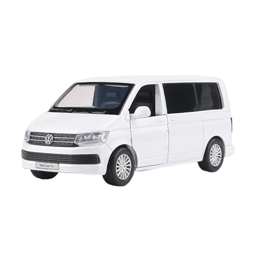 SYYANFEI Auto Modell 1/36 Für VW Multivan T6 MPV Diecast Legierung Auto Simulation Miniatur Skala Sammlung Jungen Jungen Mädchen Geschen(White) von SYYANFEI