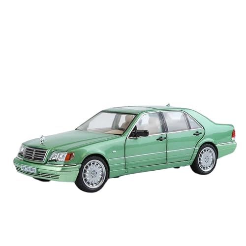 Auto Modell 1:24 Für W140 S320 SEL Street Edition Legierung Modell Retro Altes Auto Modell Sound Licht Repliken Jungen Mädchen Geschen(Grün) von SYYANFEI