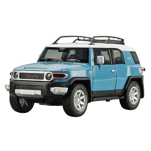SYYANFEI Auto Modell 1:24 Toyota FJ Cruiser Diecasts Legierung Off-Road Auto Modell Simulierte Sound Und Licht Sammlung Jungen Jungen Mädchen Geschen(Blau) von SYYANFEI
