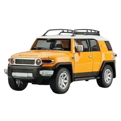 Auto Modell 1:24 Toyota FJ Cruiser Diecasts Legierung Off-Road Auto Modell Simulierte Sound Und Licht Sammlung Jungen Jungen Mädchen Geschen(Yellow) von SYYANFEI