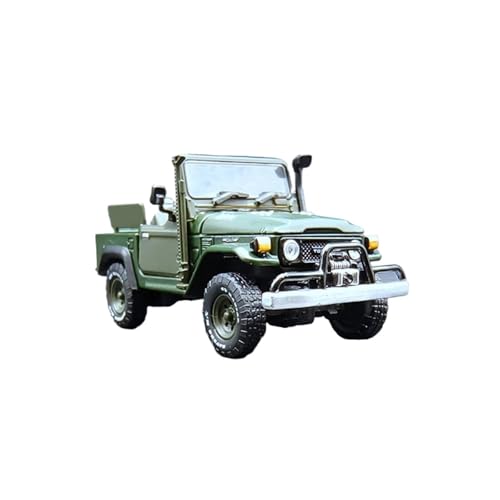 SYYANFEI Auto Modell 1:64 Für Land Cruiser FJ 40Alloy Automodell Cabrio Offroad Hobbyist Sammlung Displayor Jungen Mädchen Geschen(Grün) von SYYANFEI