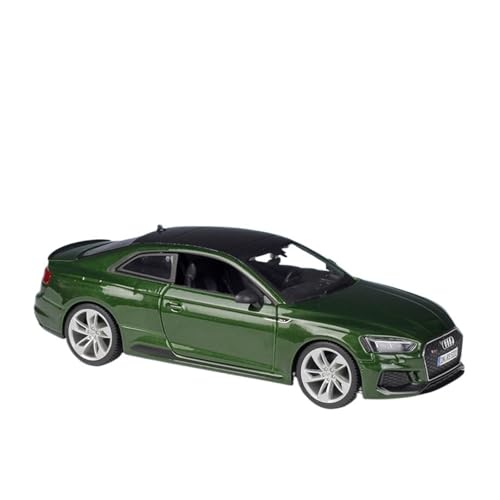 SYYANFEI Auto Modell Maßstab 1:24 Für Maßstabsgetreuen Druckguss-Metall-Audi RS5 Mit Display-Basis Legierung AutoHobby-Sammler Display Für Erwachsene Jungen Mädchen Geschen(Grün) von SYYANFEI