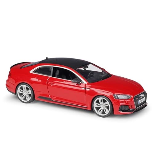 SYYANFEI Auto Modell Maßstab 1:24 Für Maßstabsgetreuen Druckguss-Metall-Audi RS5 Mit Display-Basis Legierung AutoHobby-Sammler Display Für Erwachsene Jungen Mädchen Geschen(Rot) von SYYANFEI