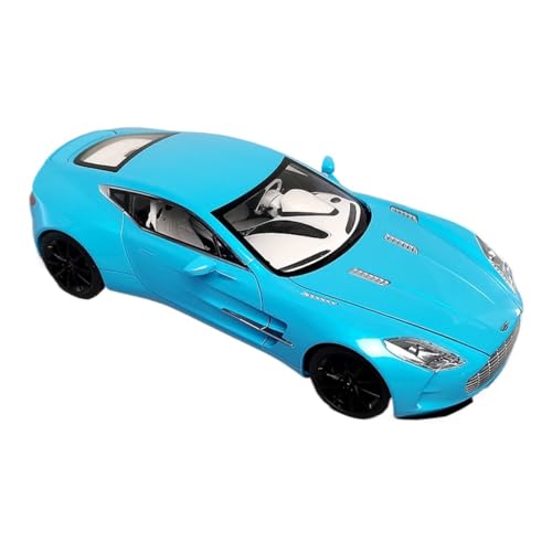 SYYANFEI Casting Car Modell 1/18 Für Aston Martin ONE77 Mini Racers Metall-Modellauto-Sammlung, Geschenkdisplay Für Freunde Und Familie Spielzeugauto(Blau) von SYYANFEI