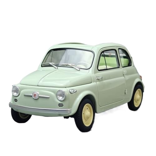 SYYANFEI Casting Car Modell 1/18 Für FIAT Nuova 500 Zu Öffnende Tür Vintage-Oldtimer Metallmodell Statisches Display Fans Sammlergeschenk Spielzeugauto(White) von SYYANFEI