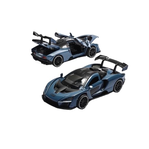 SYYANFEI Casting Car Modell 1/32 Für Senna Mit Licht Und Sound. Pull Back-Autospielzeug Authentische Details Für Endlose Spielerische Abenteuer Spielzeugauto(Blau) von SYYANFEI