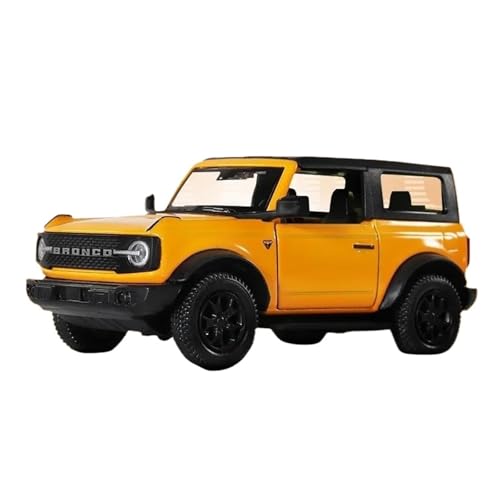 SYYANFEI Casting Car Modell 1/36 Für Ford Bronco 911 GTS Legierung Automodell Metalldruckguss Spielzeugfahrzeuge Sammlerstücke Spielzeugauto(Yellow) von SYYANFEI