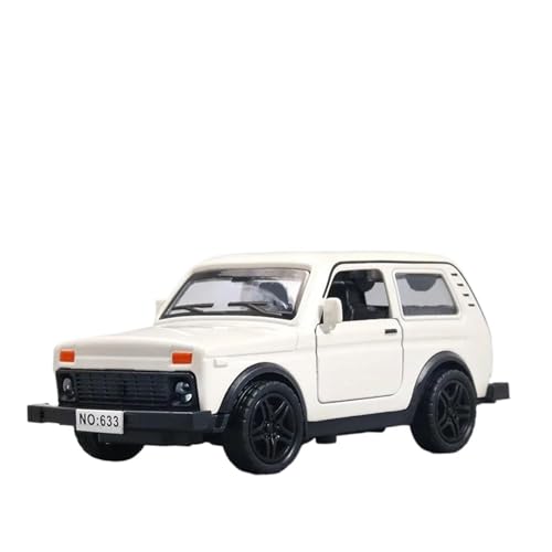 SYYANFEI Casting Car Modell 1/36 Für Simulation Lada Pull Back Spielzeugauto Legierung Druckguss Fahrzeuge Junge Geschenke Spielzeugauto(White) von SYYANFEI