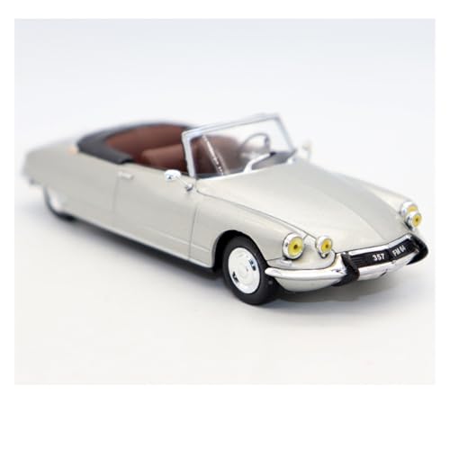 SYYANFEI Casting Car Modell 1/43 Für Citroen DS 19 Cabriolet 1965 Metall Antike Klassische Modell Autos Statische Display Festliche Geschenk Sammlung Spielzeugauto(Clear) von SYYANFEI