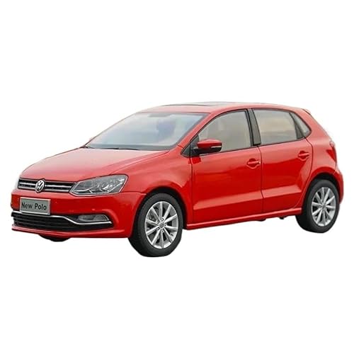 SYYANFEI Casting Car Modell 1: 18 Für Neue POLO2016 Legierung Auto Modell Statische Ornament Sammlung Geschenk Display Spielzeugauto(Rot) von SYYANFEI