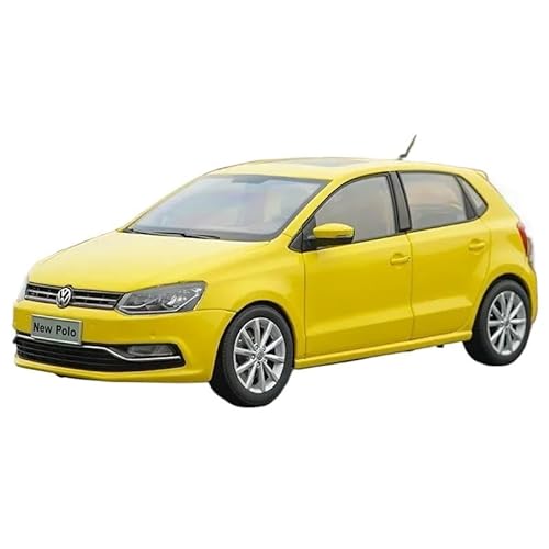 SYYANFEI Casting Car Modell 1: 18 Für Neue POLO2016 Legierung Auto Modell Statische Ornament Sammlung Geschenk Display Spielzeugauto(Yellow) von SYYANFEI