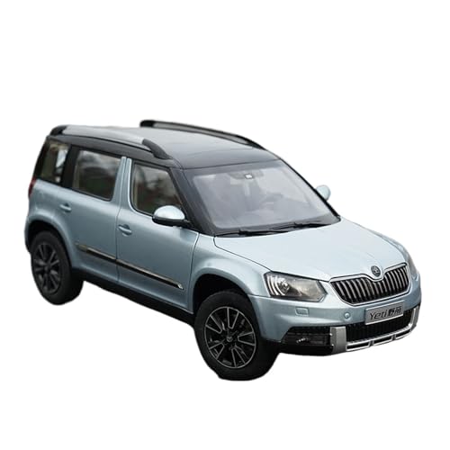 SYYANFEI Casting Car Modell 1: 18 Für Volkswagen Skoda Yeti Off-Road Spielzeug Auto Statische Metall Fahrzeug Dekoration Geschenk Sammlung Display Spielzeugauto(Aurora Blue) von SYYANFEI