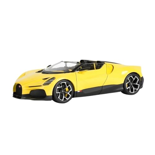 SYYANFEI Casting Car Modell 1:18 Für Bugatti Mistral Alloy Sports Druckgussfahrzeuge Sammlerstück Erwachsene Jungen Geburtstagsideen Geschenk Spielzeugauto(Yellow) von SYYANFEI