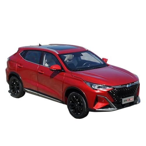 SYYANFEI Casting Car Modell 1:18 Für Changan Auchan X5 Plus Volle SUV Miniatur Auto Metall Fahrzeug Dekoration Display Geschenke Sammlung Spielzeugauto(Rot) von SYYANFEI
