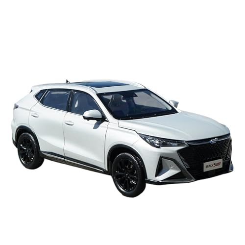 SYYANFEI Casting Car Modell 1:18 Für Changan Auchan X5 Plus Volle SUV Miniatur Auto Metall Fahrzeug Dekoration Display Geschenke Sammlung Spielzeugauto(White) von SYYANFEI