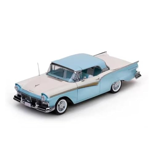 SYYANFEI Casting Car Modell 1:18 Für Fairlane1957 Legierung Faltbare Top Retro Diecast Modus Auto Fertig Sammler Statische Ornament Geschenk Spielzeugauto(Blau) von SYYANFEI