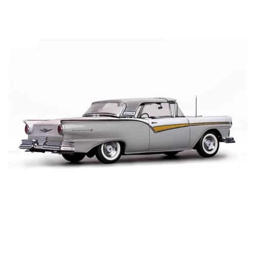 SYYANFEI Casting Car Modell 1:18 Für Fairlane1957 Legierung Faltbare Top Retro Diecast Modus Auto Fertig Sammler Statische Ornament Geschenk Spielzeugauto(Gray) von SYYANFEI