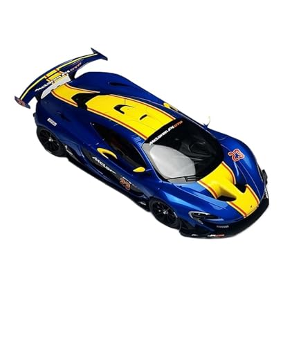 SYYANFEI Casting Car Modell 1:18 Für McLaren P1 GTRS Racing Sports Metallmodellauto Fan Collection Souvenir Home Statische Dekoration Spielzeugauto(Blau) von SYYANFEI