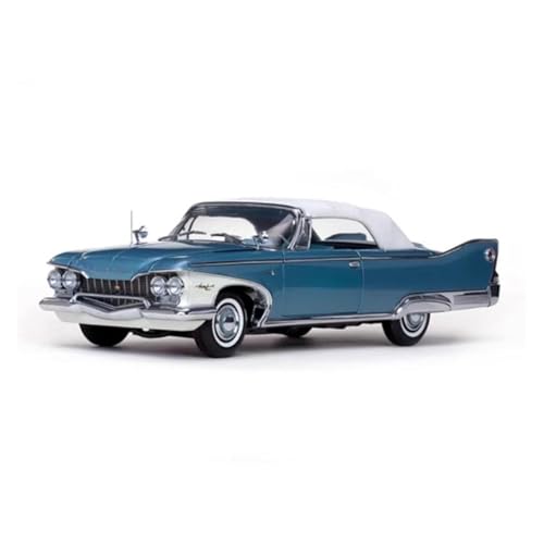 SYYANFEI Casting Car Modell 1:18 Für Platin Plymouth Hard Top1960 Lloy Klassische Diecast Modus Auto Fahrzeug Fans Sammlung Display Spielzeugauto(Blau) von SYYANFEI