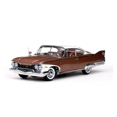 SYYANFEI Casting Car Modell 1:18 Für Platin Plymouth Hard Top1960 Lloy Klassische Diecast Modus Auto Fahrzeug Fans Sammlung Display Spielzeugauto(Brown) von SYYANFEI