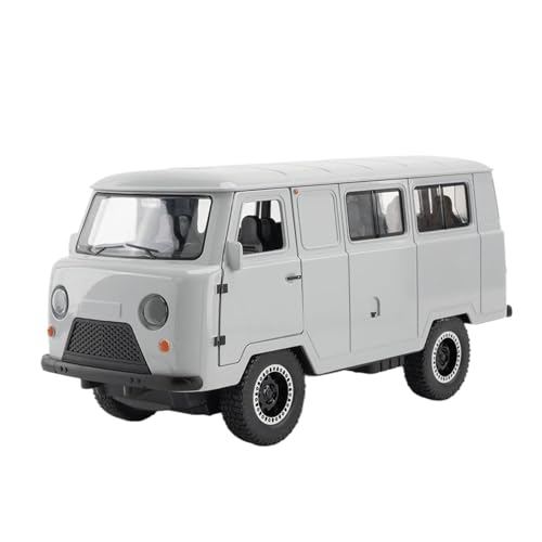 SYYANFEI Casting Car Modell 1:18 Für Russische UAZ Traveler 452 Van Legierung Modell Auto Spielzeug Mit Sound Licht Männer Teens Jungen Geburtstag Spielzeugauto(White) von SYYANFEI
