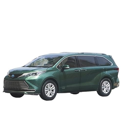 SYYANFEI Casting Car Modell 1:18 Für Toyota Sienna MPV TOYOTO Metall Off-Road Spielzeug Sammlung Display Geschenk Ornament Hobby Spielzeugauto(Grün) von SYYANFEI