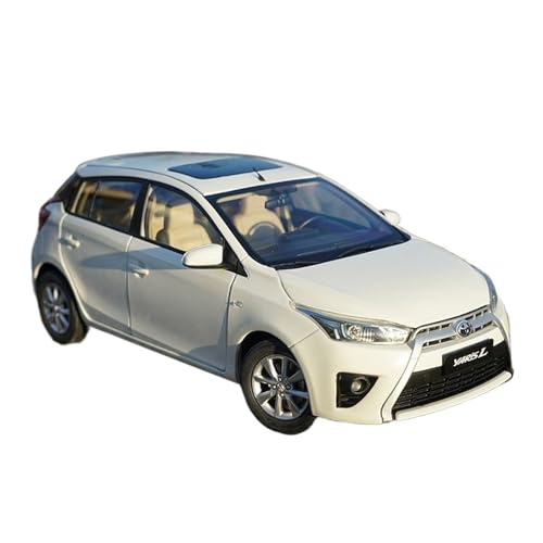 SYYANFEI Casting Car Modell 1:18 Für Toyota Yaris Geländewagen Legierung Display Geschenk Sammlung Freunde Und Verwandte Spielzeugauto(White) von SYYANFEI