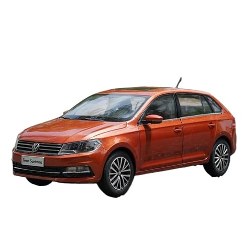 SYYANFEI Casting Car Modell 1:18 Für Volkswagen Gran Santana Maßstab Modell Auto Metall Fahrzeug Dekoration Display Geschenke Sammlung Spielzeugauto(Orange) von SYYANFEI