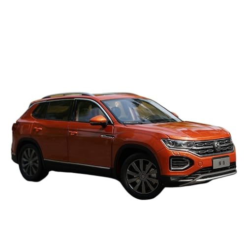 SYYANFEI Casting Car Modell 1:18 Für Volkswagen Tanyue TAYRON SUV Off-Road Legierung Statische Metall Fahrzeug Dekoration Geschenk Sammlung Display Spielzeugauto(Orange) von SYYANFEI