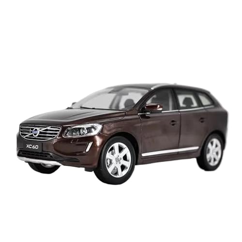 SYYANFEI Casting Car Modell 1:18 Für XC60 SUV 2022 2015 Legierung Spielzeugauto Modellsammlung Statische Ornamente Erwachsene Jungen Gedenkgeschenke Spielzeugauto(Brown) von SYYANFEI