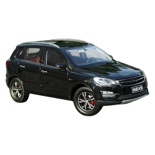 SYYANFEI Casting Car Modell 1:18 Für Zotye Damai X5 SUV Off-Road Fahrzeug Legierung Sammlung Geschenk An Freunde Und Verwandte Spielzeugauto(Schwarz) von SYYANFEI