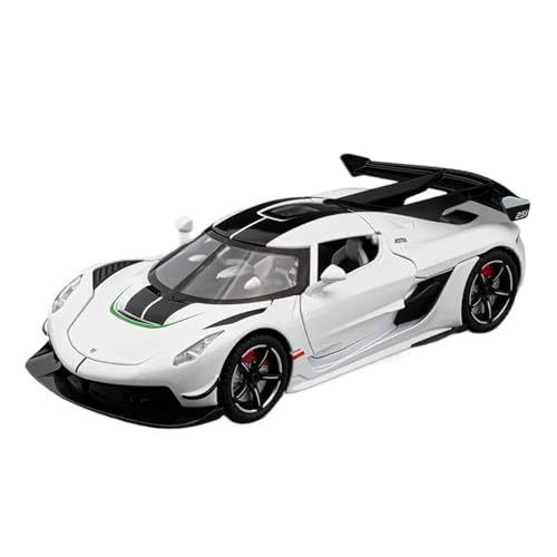 SYYANFEI Casting Car Modell 1:22 Für JESKO Metall-Modellauto Pullback-Spaß Für Abenteuer-Spielzeit Spielzeugauto(White) von SYYANFEI