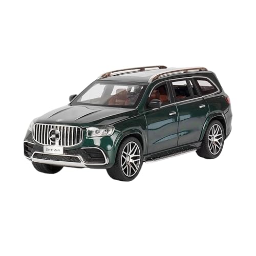 SYYANFEI Casting Car Modell 1:24 Für AMG GLS63 SUV Legierung Metall Modell Auto Off-Road Diecast Fahrzeug Spielzeug Spielzeugauto(Grün) von SYYANFEI