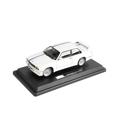 SYYANFEI Casting Car Modell 1:24 Für BMW M3 (E30) 1988 Statische Druckgussfahrzeuge Sammlerstücke Kreative Ornamente Liebhaber Jungen Geschenke Spielzeugauto(White) von SYYANFEI