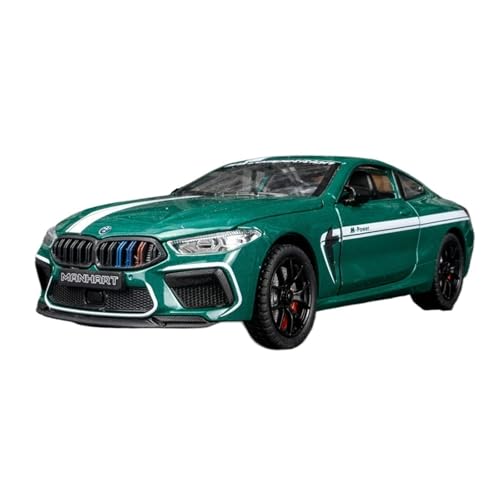 SYYANFEI Casting Car Modell 1:24 Für BMW M8 Grau Kreative Ornamente Legierung Modellauto Hobby Spiel Sammlung Spielzeugauto(Grün) von SYYANFEI
