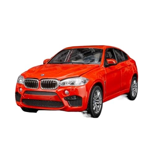 SYYANFEI Casting Car Modell 1:24 Für BMW X6M Weiß Schwarz Geländewagen Hobby Spiel Statisch Fertig Legierung Modell Auto Sammlung Ornamente Spielzeugauto(Rot) von SYYANFEI