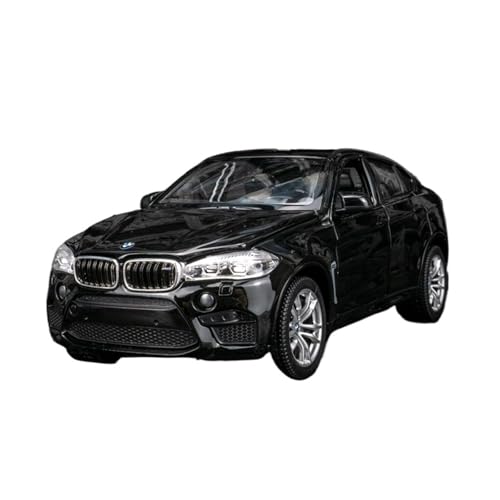 SYYANFEI Casting Car Modell 1:24 Für BMW X6M Weiß Schwarz Geländewagen Hobby Spiel Statisch Fertig Legierung Modell Auto Sammlung Ornamente Spielzeugauto(Schwarz) von SYYANFEI