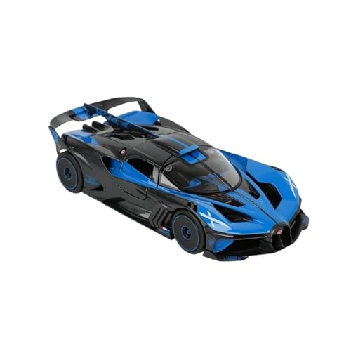 SYYANFEI Casting Car Modell 1:24 Für Bugatti Bolide Sportwagen Statische Druckgussfahrzeuge Spielzeug Für Jungen Erwachsene Sammlung Display Spielzeugauto(Blau) von SYYANFEI