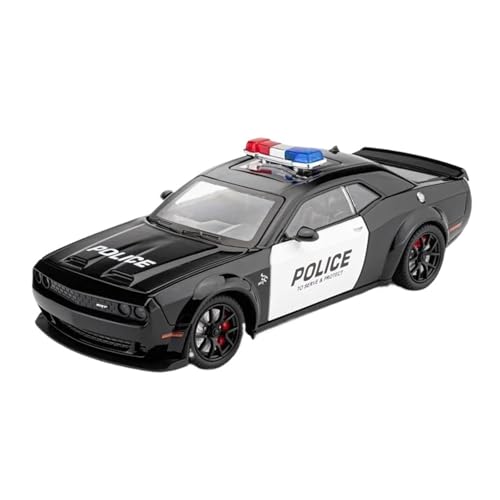 SYYANFEI Casting Car Modell 1:24 Für Dodge Challenger SRT Hellcat Polizei Fahrzeug Legierung Diecast Modell Auto Sound Licht Geschenk Spielzeugauto SYYANFEI Casting Car Modell 1:24 Für Dodge Challenger SRT Hellcat Polizei Fahrzeug Legierung Diecast Modell Auto Sound Licht Geschenk Spielzeugauto von SYYANFEI