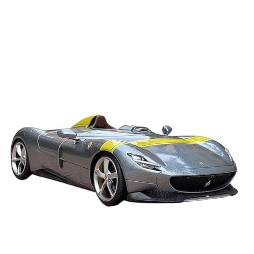 SYYANFEI Casting Car Modell 1:24 Für Ferrari Monza SP1 Supercar Collection Gedenkgeschenke Für Erwachsene Und Jungen Spielzeugauto(Gray) von SYYANFEI