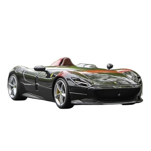 SYYANFEI Casting Car Modell 1:24 Für Ferrari Monza SP1 Supercar Collection Gedenkgeschenke Für Erwachsene Und Jungen Spielzeugauto(Schwarz) von SYYANFEI