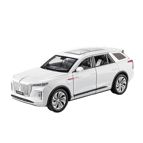 SYYANFEI Casting Car Modell 1:24 Für HONGQI E-HS9 SUV Legierung Automodell Diecast Metall Spielzeugfahrzeuge Sammler Spielzeugauto(Gray) von SYYANFEI