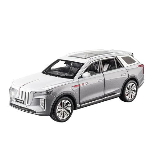 SYYANFEI Casting Car Modell 1:24 Für HONGQI E-HS9 SUV Legierung Automodell Diecast Metall Spielzeugfahrzeuge Sammler Spielzeugauto(White) von SYYANFEI
