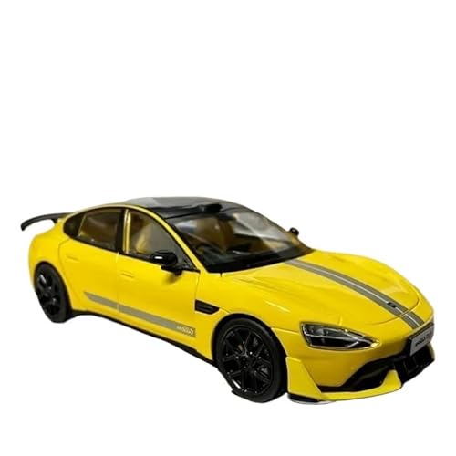 SYYANFEI Casting Car Modell 1:24 Für Msu7ultra Hobby Spiel Simulation Sound Und Licht Pull Back Legierung Rennwagen Modell Spielzeugauto(Yellow) von SYYANFEI