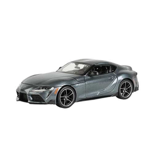 SYYANFEI Casting Car Modell 1:24 Für Toyota GR Supra Geländewagen Diecast Automodell Sammlerspielzeug Für Jungen Erwachsene Display Spielzeugauto(Gray) von SYYANFEI