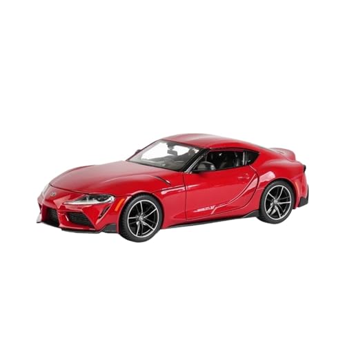 SYYANFEI Casting Car Modell 1:24 Für Toyota GR Supra Geländewagen Diecast Automodell Sammlerspielzeug Für Jungen Erwachsene Display Spielzeugauto(Rot) von SYYANFEI