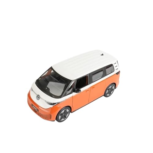 SYYANFEI Casting Car Modell 1:24 Für Volkswagen ID.Buzz 2023 Statische Druckgussfahrzeuge Sammlerspielzeug Für Jungen Und Erwachsene Spielzeugauto(Orange) von SYYANFEI