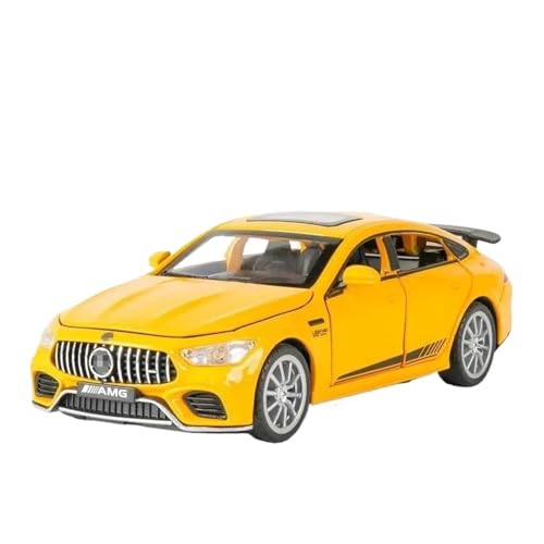 SYYANFEI Casting Car Modell 1:32 Für AMG GT63 V8 Metall Miniatur Auto Simulation Sound Und Licht Spielzeug Enthusiasten Sammeln Geschenke Für Jungen Spielzeugauto(Yellow) von SYYANFEI