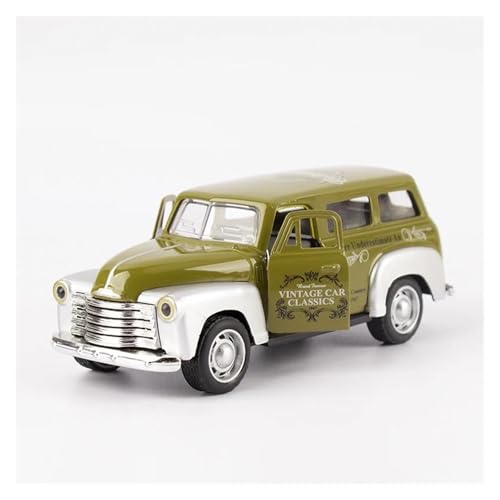 SYYANFEI Casting Car Modell 1:32 Für Legierung Chevrolet Schulbus Klassisches Oldtimermodell Kinderspielzeug Spielzeugauto(Grün) von SYYANFEI